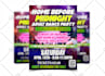 do an attractive party event club fitness church flyers