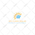 do modern solar panels, electrical power, and energy  logo