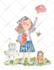 create hand painted watercolour children book illustrations