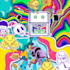 do colorful trippy, psychedelic, artwork, logo ,illustration