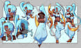 daw a character reference sheet in my style