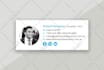 create clickable HTML email signature