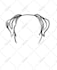 draw pet ears silhouette for tattoo