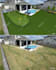 design golf putting green with landscape