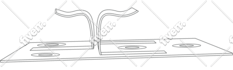 black and white product vector outline drawing illustrations