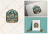 do a vintage hand drawn retro monoline logo design