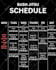 create a stunning custom gym schedule or any timetable from scratch