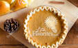 put your logo icon on a pie for thanksgiving
