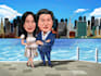 make a cute cartoon illustration