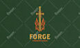 design vintage logo with hand drawn illustration