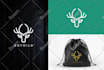 create flat minimalist versatile logo design
