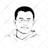 do a black and white vector face portrait and illusrtation