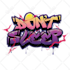 create premium graffiti design text or logo