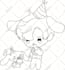 draw black and white outline illustration diagram