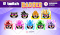 design subscriber badges for twitch or any platform