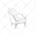 create hand drawn furniture sketch, design concept illustration