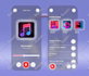 design a clean mobile app ui design mockup in figma