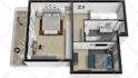 design 2d 3d floor plan, interior rendering with floorplanner or archicad