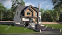 render 3d architectural exterior home design, interior house walkthrough video