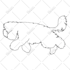 draw custom pet portrait in line art vector illustration