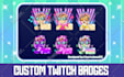 design custom twitch emotes and sub badges