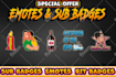 design twitch emotes, twitch badges, twitch sub badges