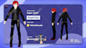 create a 3d character model, vtuber rigged, anime style using vroid
