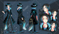 illustrate anime character sheet in best detail