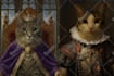 create custom royal pet portrait renaissance historical pet illustration