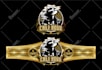 design a creative premium cigar brand logo, label, and bands