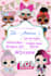 design  for you lol surprise doll party invitation