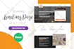 provide high converting landing page design