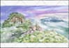 paint landscape and architechtural structure with watercolor