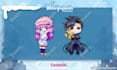 draw you and your pokemon in chibi style