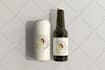 do beer label, wine label or bottle label design with mockup
