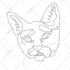 make realistic pet potrait and line art