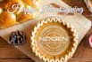 put your logo icon on a pie for thanksgiving