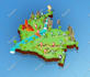 design a 3d isometric map or event map illustration