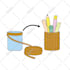 draw coloring book page for children