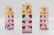 design creative 3d product display gondola and counter top