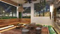 do interior design of bedroom, kitchen, bathroom and balcony
