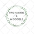 design watercolor floral frame logo
