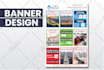 design sign board, yard sign, web banner, flyer and signage