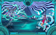 draw high quality futuristic cyberpunk anime illustration