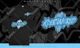 custom font and custom logo for your brand or name