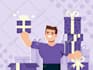 draw your characters in flat design