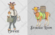 design vintage logo with hand drawn illustration