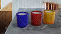 design glass bottles candle containers and glassware