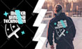 hoodie design with custom design and varsity jacket plus 3d mockup