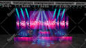 make 3d event, conference stage, concert, dance stage,